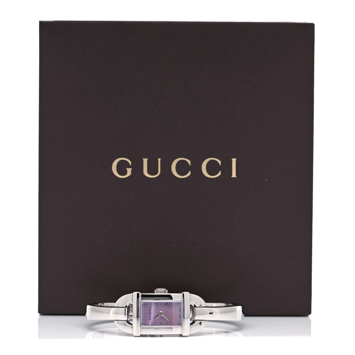 Gucci Stainless Steel Pink Mother of Pearl 16mm 6800L Quartz Watch 5 of 5