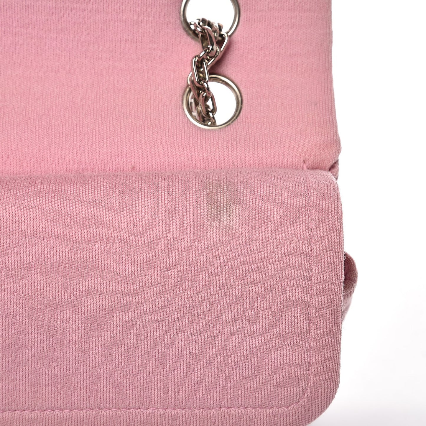 Jersey Quilted Medium Double Flap Pink