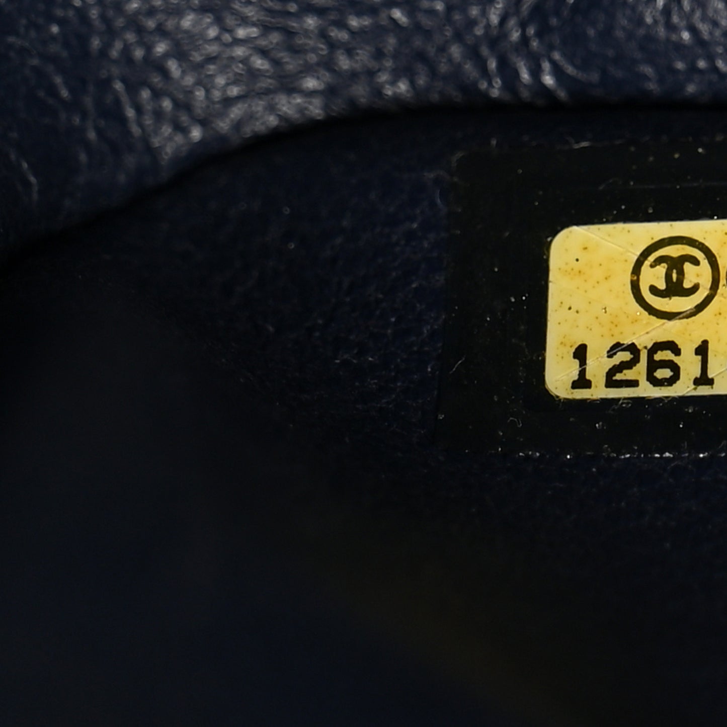 Caviar Quilted Jumbo Single Flap Navy