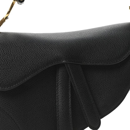 Christian Dior Grained Calfskin Mini Saddle Bag Black 8 of 10