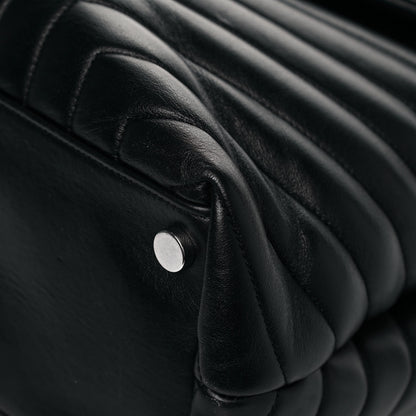 Saint Laurent Calfskin Y Quilted Monogram Large Loulou Chain Satchel Black 10 of 17
