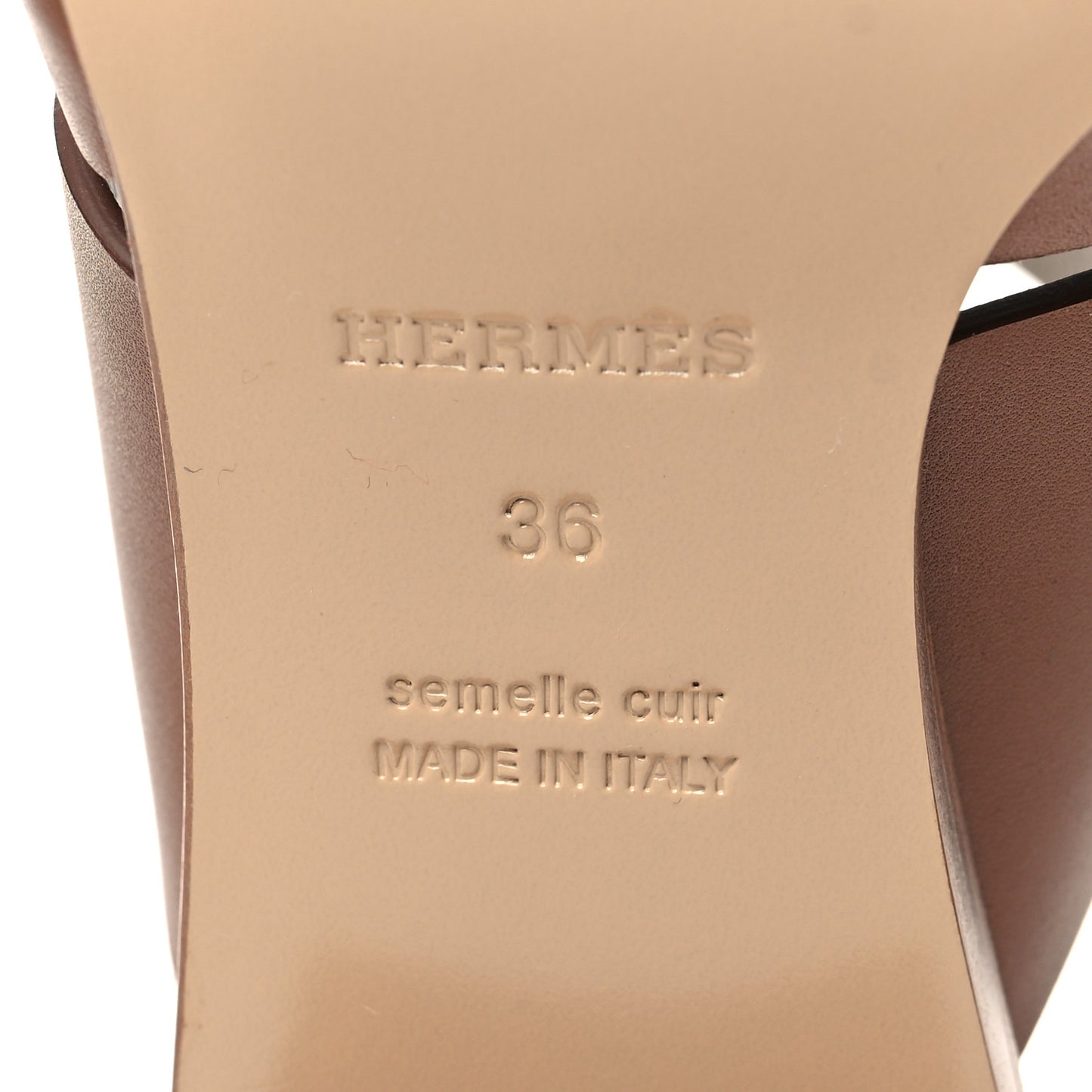 Calfskin Right Mules 36 Palissandre