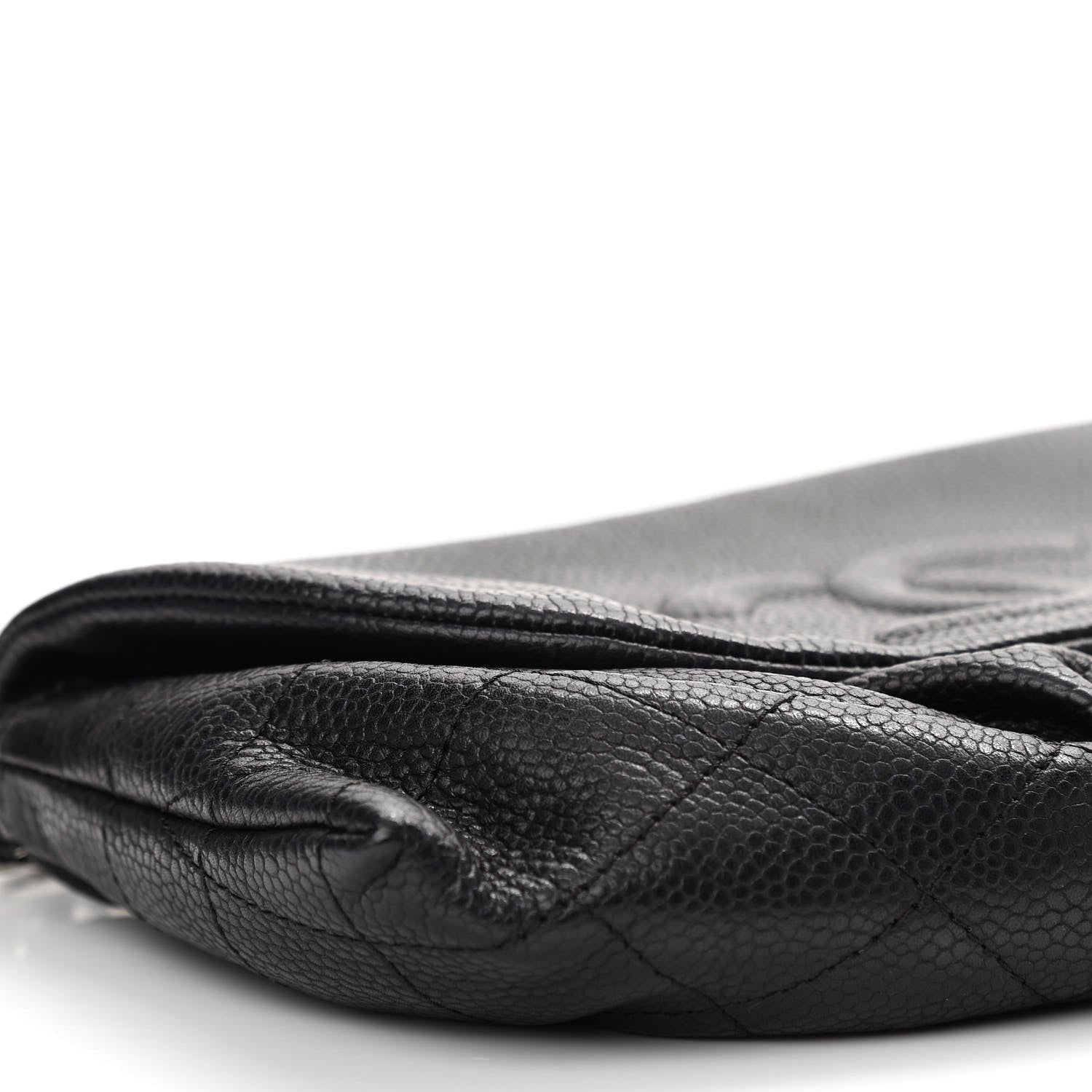 Chanel Caviar Half Moon Wallet On Chain WOC Black 12 of 14