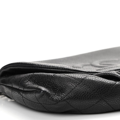 Chanel Caviar Half Moon Wallet On Chain WOC Black 12 of 14