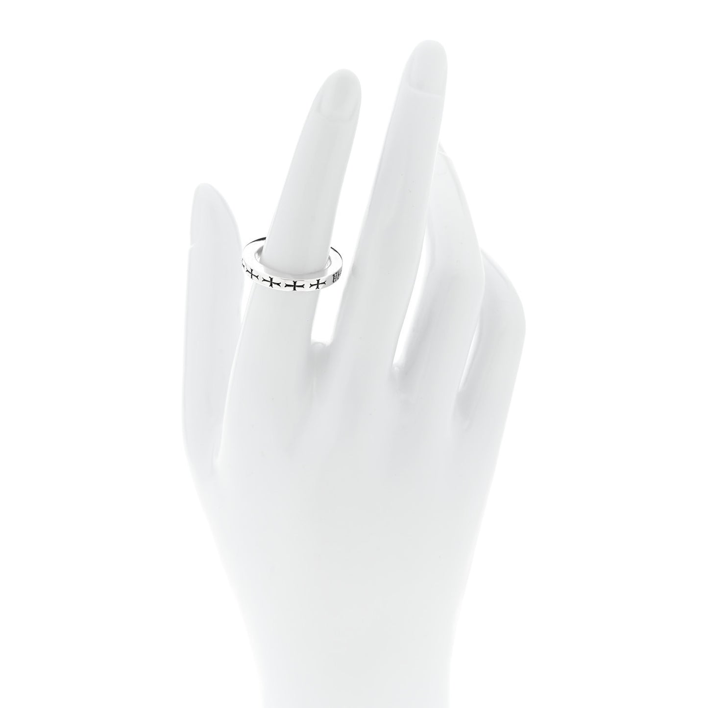 Sterling Silver CH Fck You Spacer Ring  53 6.5