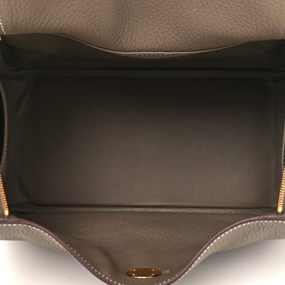 Hermes Taurillon Clemence Lindy 26 Etoupe 5 of 13
