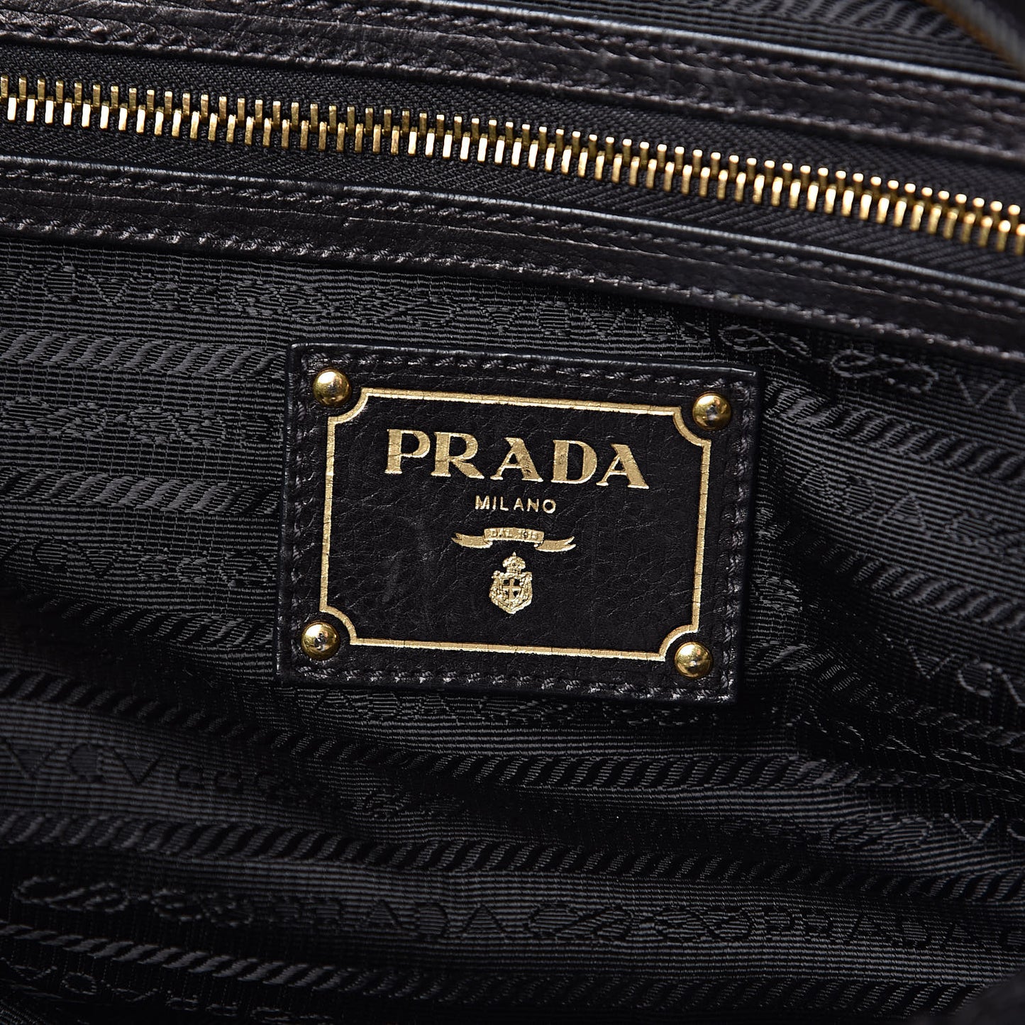 Glace Calf Studded Tote Black