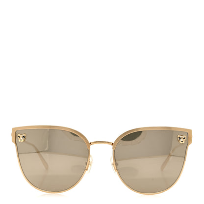 Cartier Panthere De Cartier Cat Eye Sunglasses Gold 2 of 7