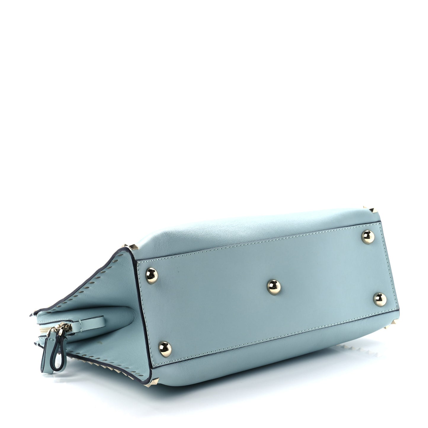 Vitello Rockstud Dome Shopper Baby Blue