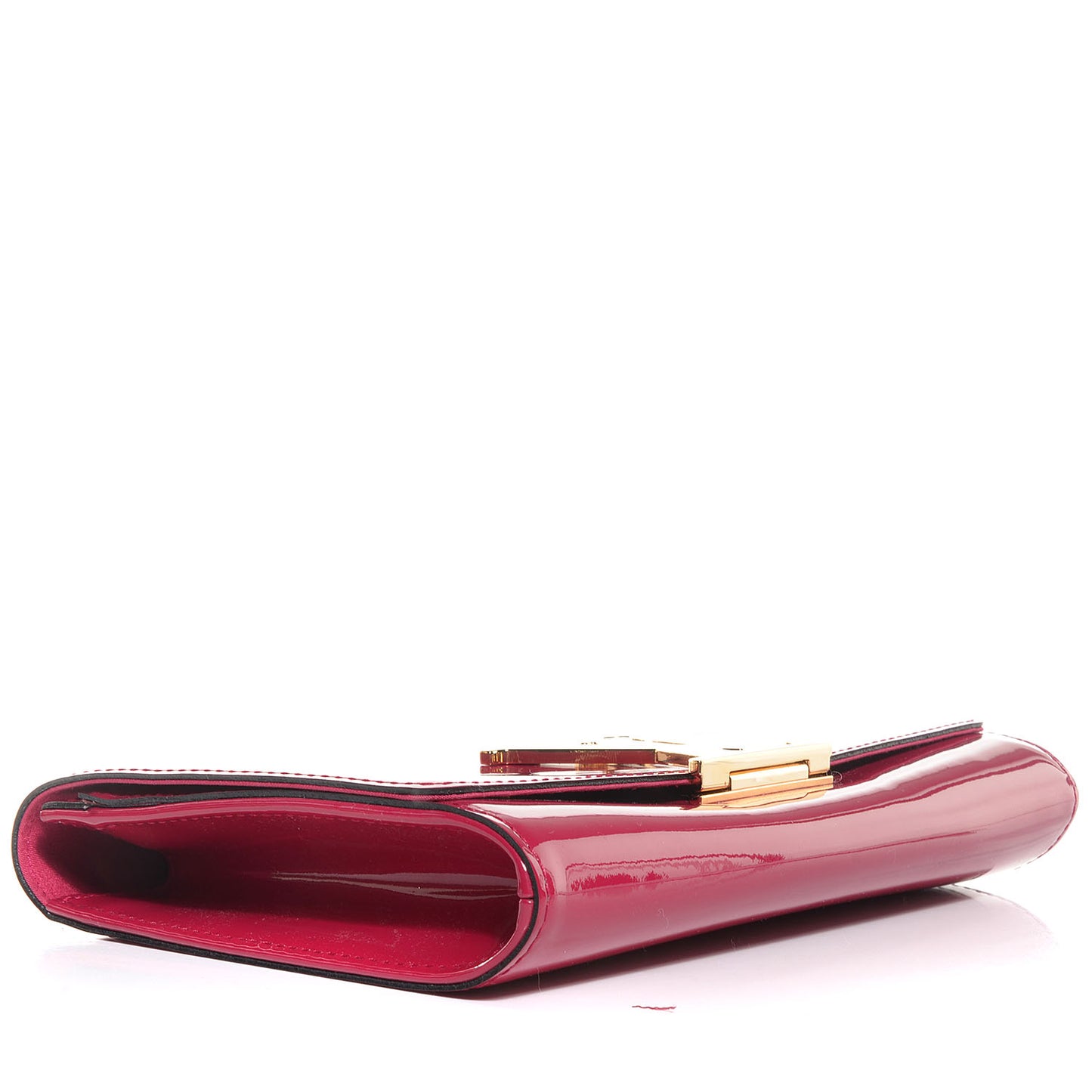 Patent Louise Clutch Rose Indien