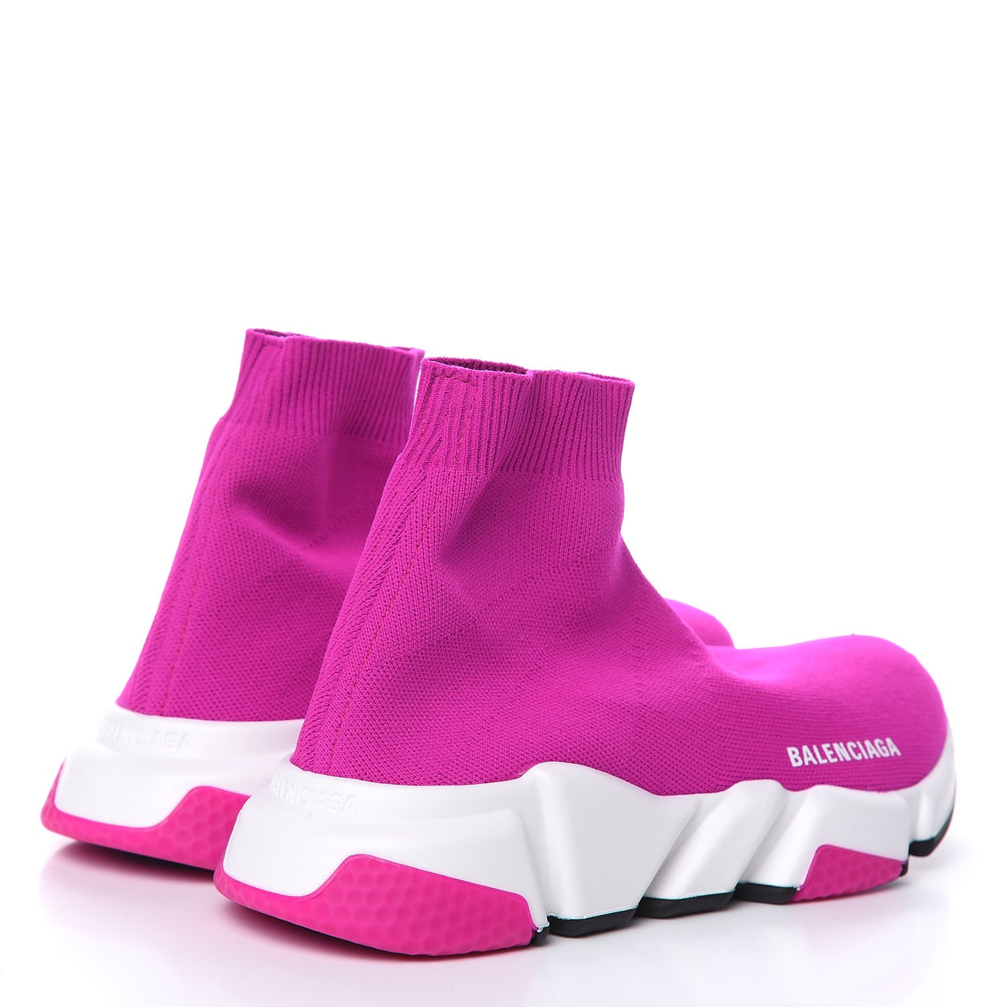 Neoprene Knit Womens Speed Sneakers 38 Fuchsia