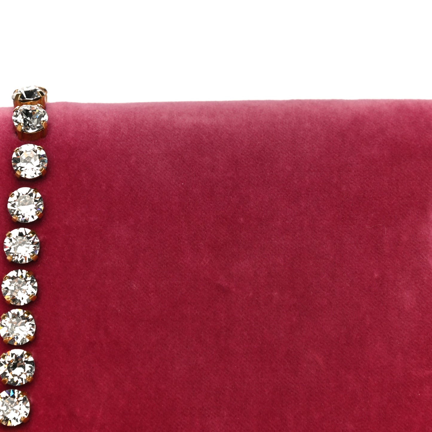 Velvet Crystal Mini Bee Broadway Shoulder Bag Light Raspberry Rose