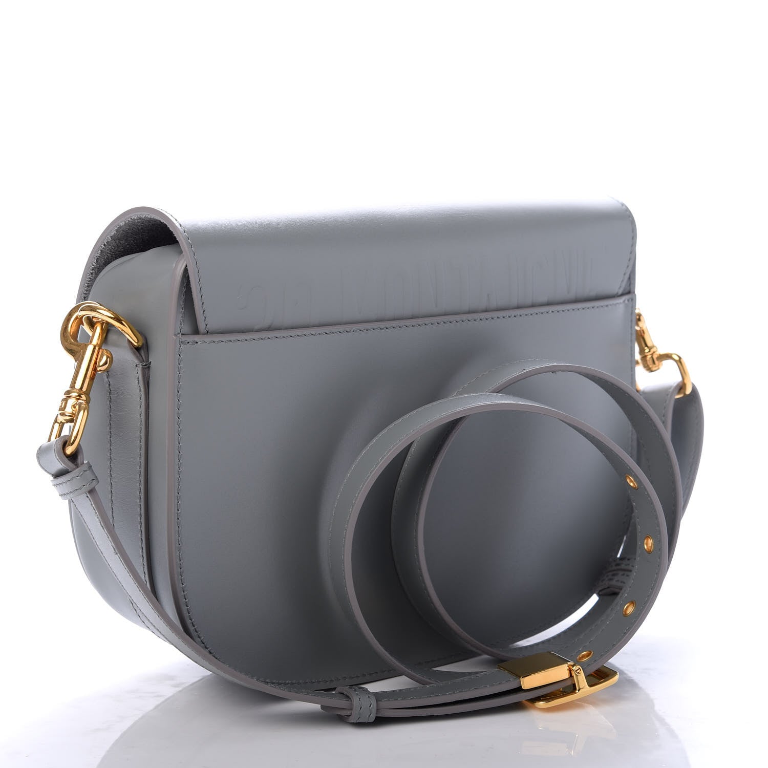 Christian Dior Box Calfskin Medium Bobby Flap Stone Grey 3 of 10