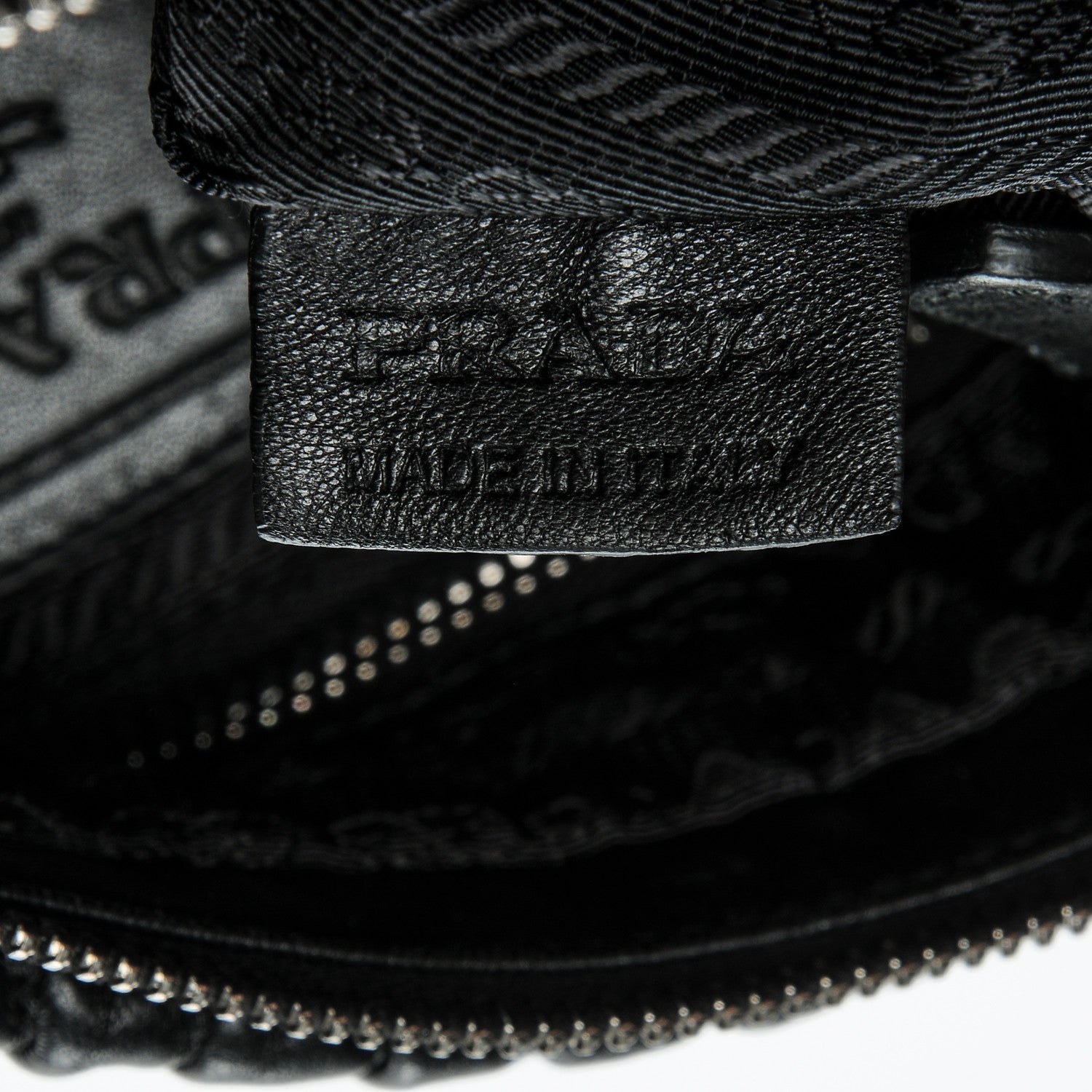 Prada Nappa Drapes Shoulder Bag Nero Black 7 of 7