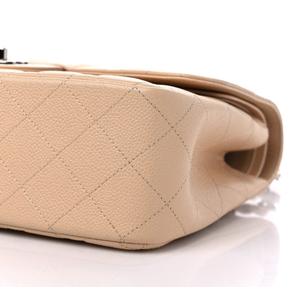 Chanel Caviar Quilted Jumbo Double Flap Beige Clair 8 of 9