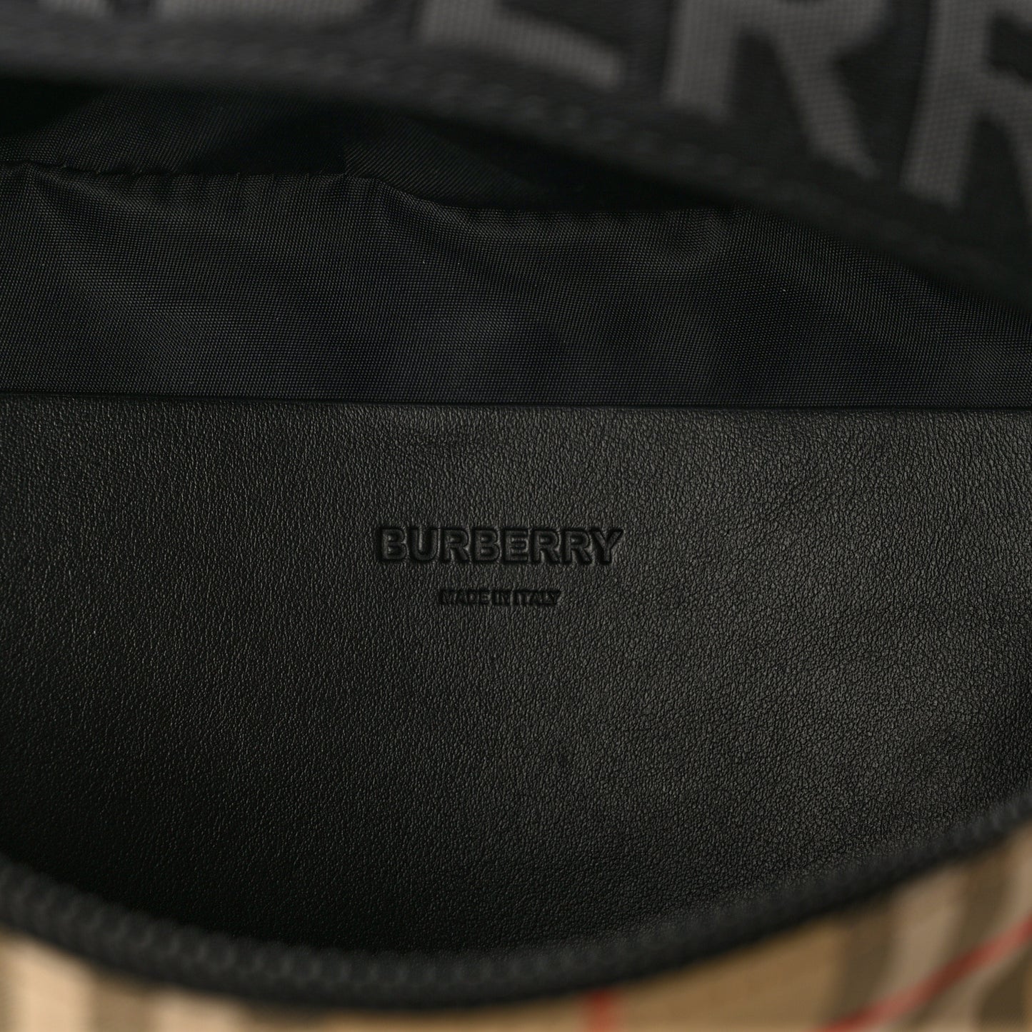 Nylon Vintage Check Sonny Bum Bag Archive Beige Black