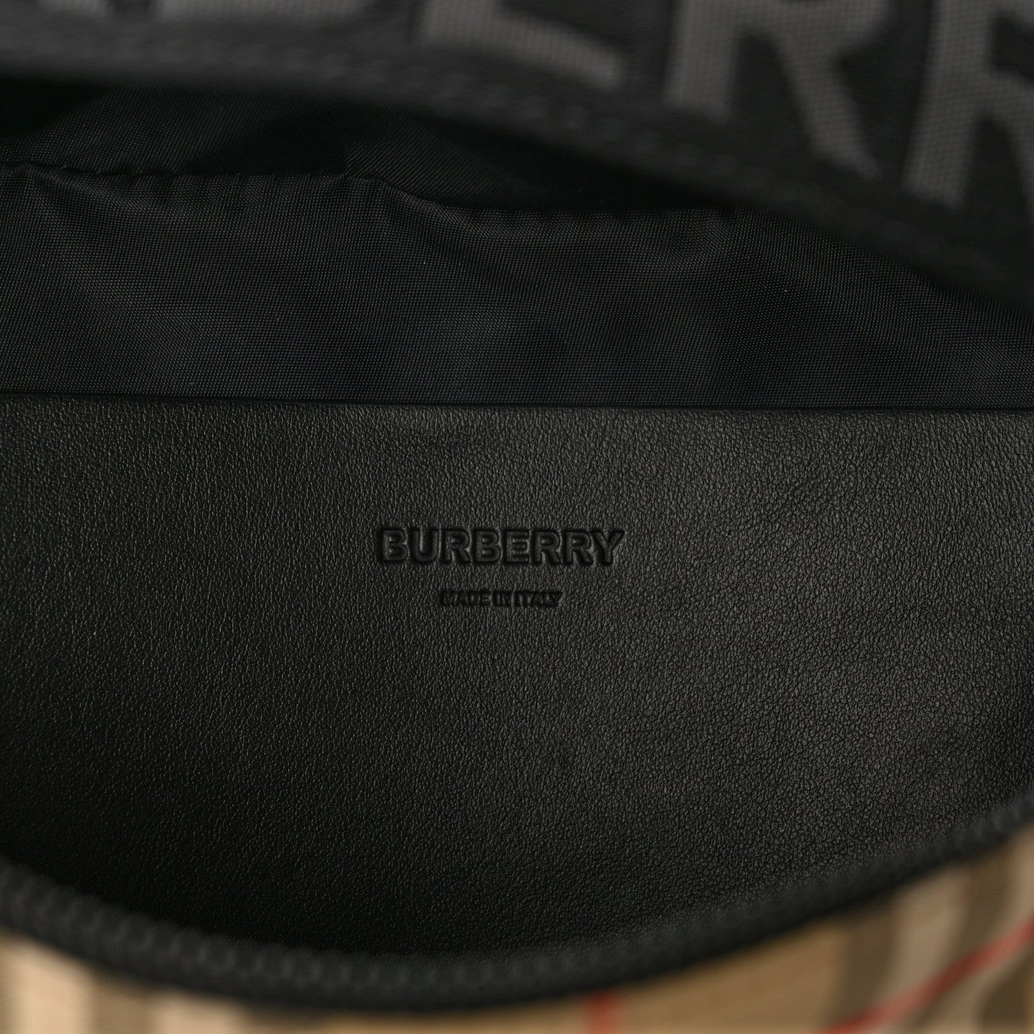 Burberry Nylon Vintage Check Sonny Bum Bag Archive Beige Black 6 of 8