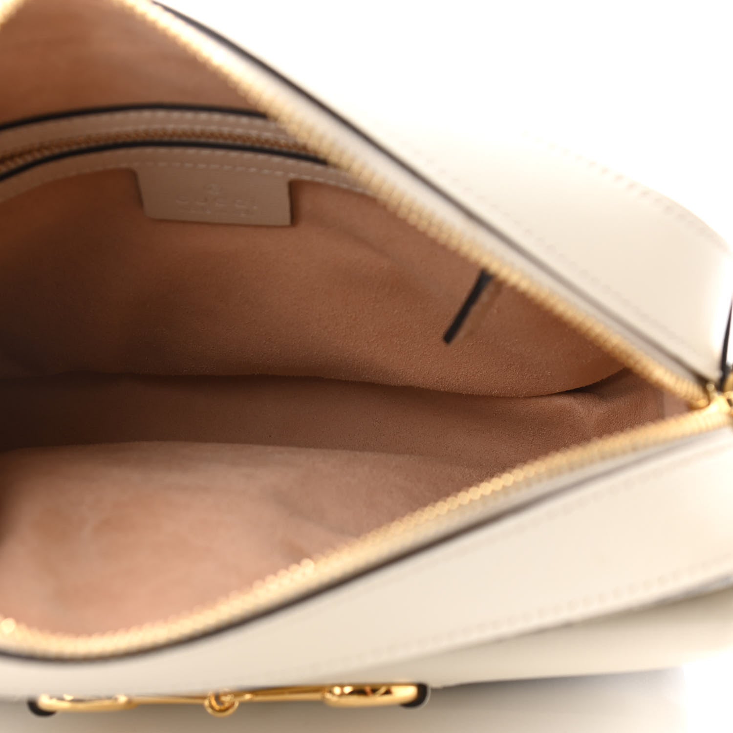 Gucci GG Supreme Monogram Small Horsebit 1955 Shoulder Bag Beige Mystic White 5 of 11