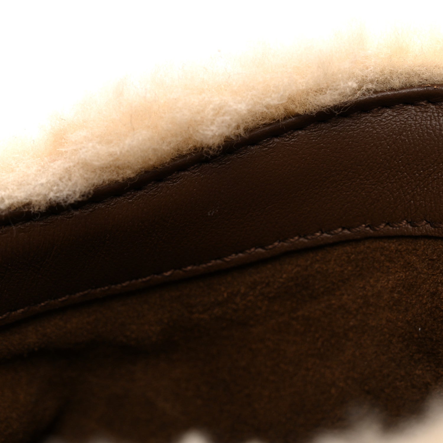 Saint Laurent Shearling Suede Mini Le 5 A 7 Vertical Hobo Natural Beige Dark Cigar 11 of 13