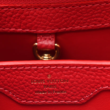 Louis Vuitton Taurillon Capucines BB Scarlet Red 6 of 9