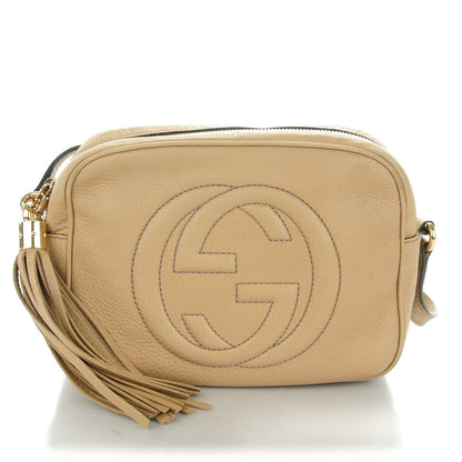Gucci Pebbled Calfskin Small Soho Disco Bag Cream 1 of 8