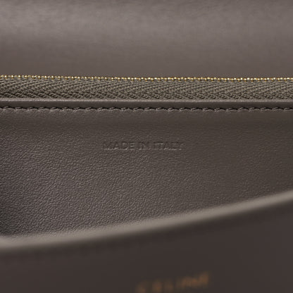 Celine Shiny Calfskin Large Triomphe Wallet Pebble 7 of 9
