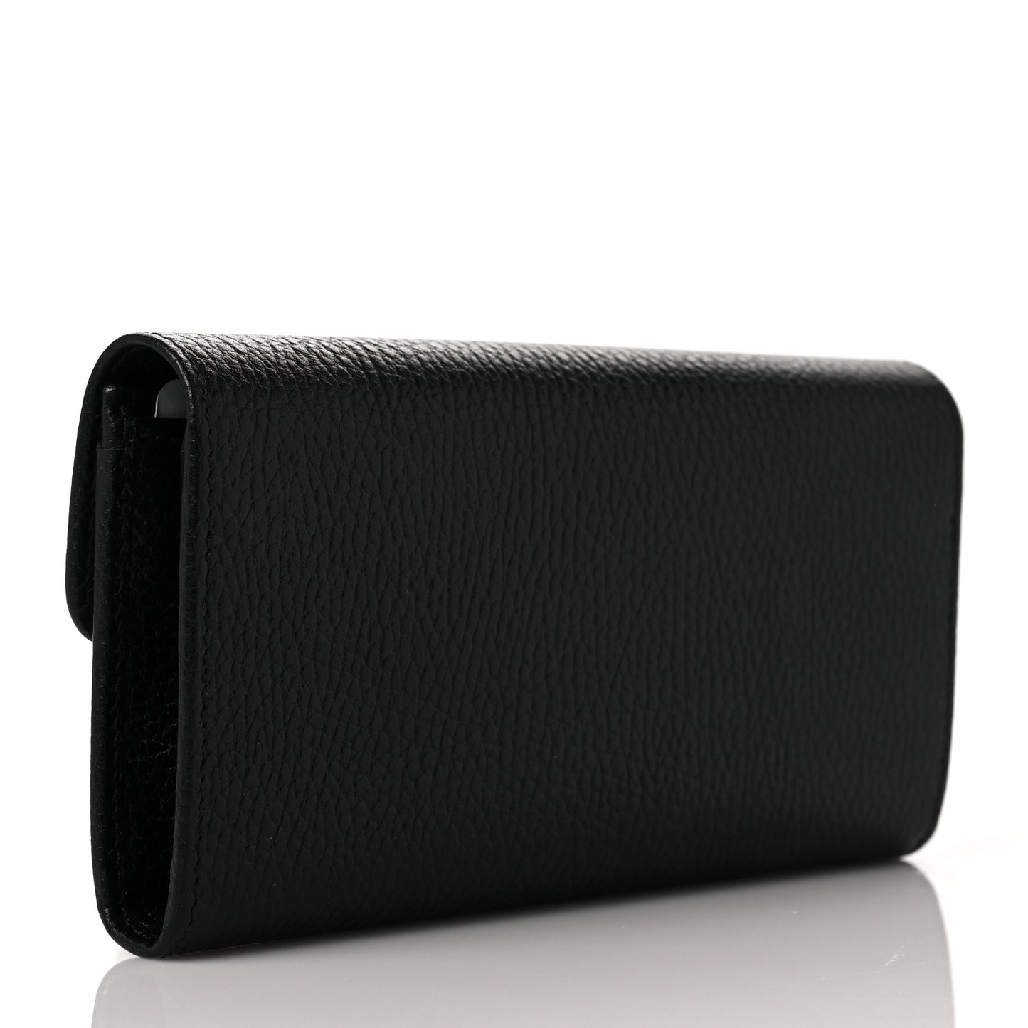 Dollar Calfskin Interlocking G Continental Wallet Black