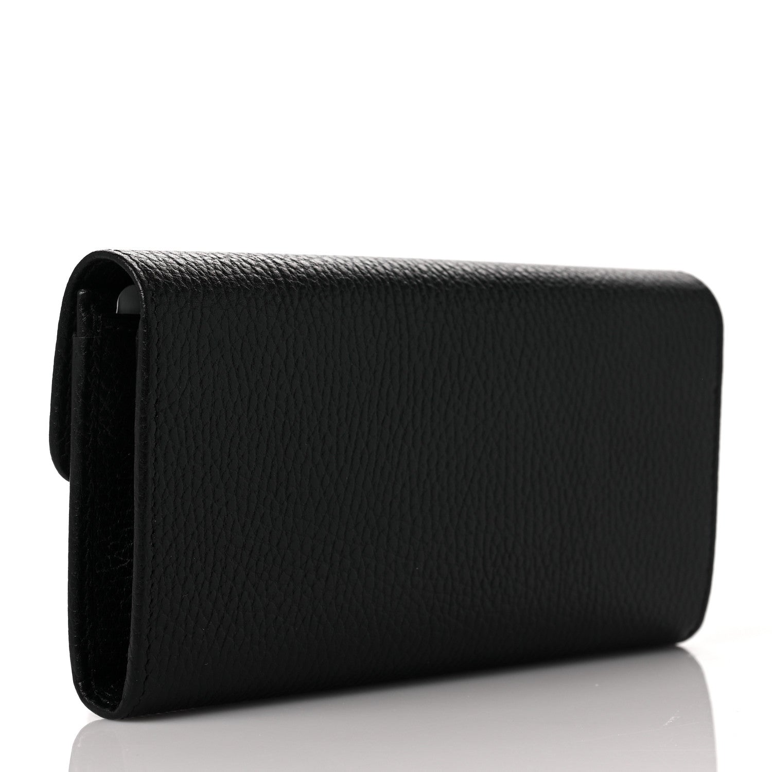 Gucci Dollar Calfskin Interlocking G Continental Wallet Black 3 of 9