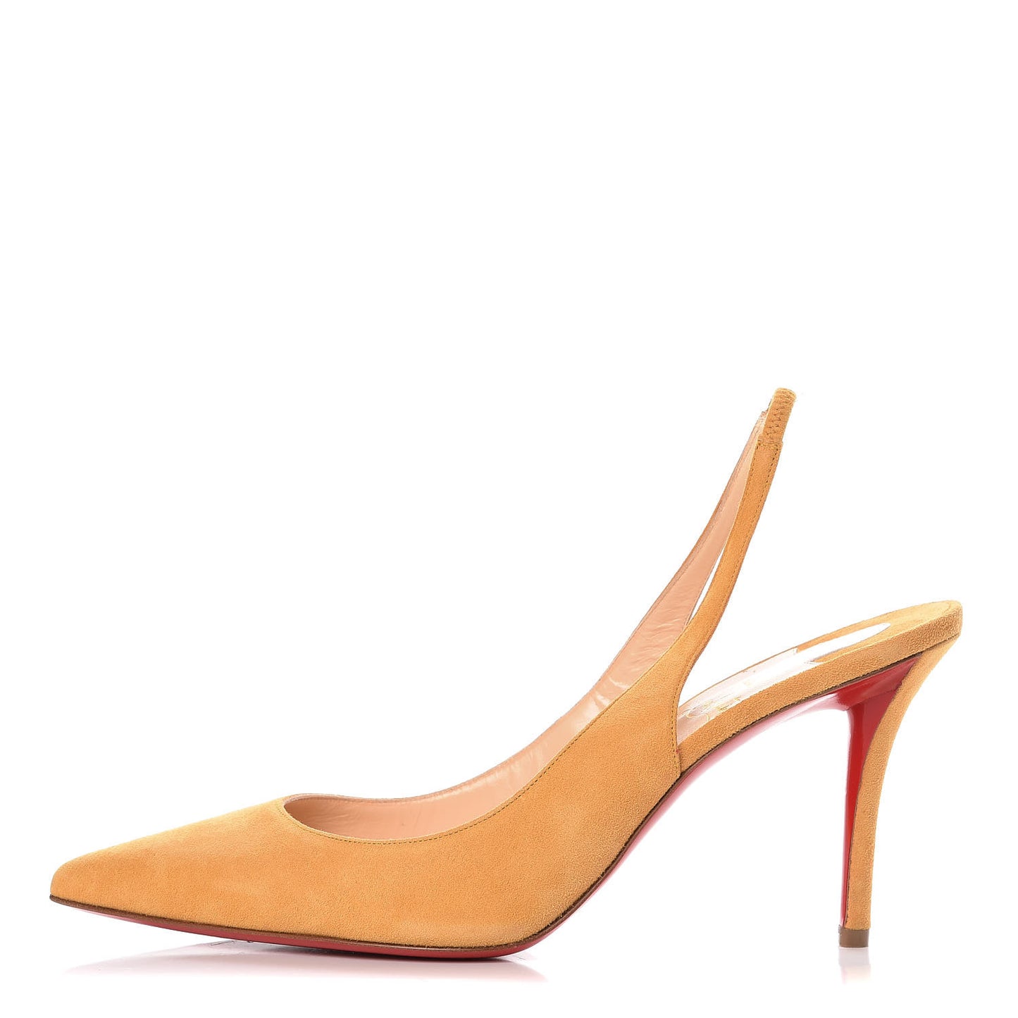 Veau Velours Apostrophy Sling 85 Pumps 39.5 Epi D'Or