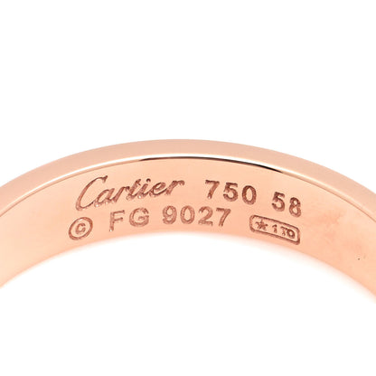 Cartier 18K Pink Gold 4mm LOVE Wedding Band Ring 58 8.25 4 of 4