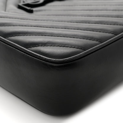 Saint Laurent Calfskin Matelasse Monogram Monochrome Lou Camera Bag Black 11 of 11