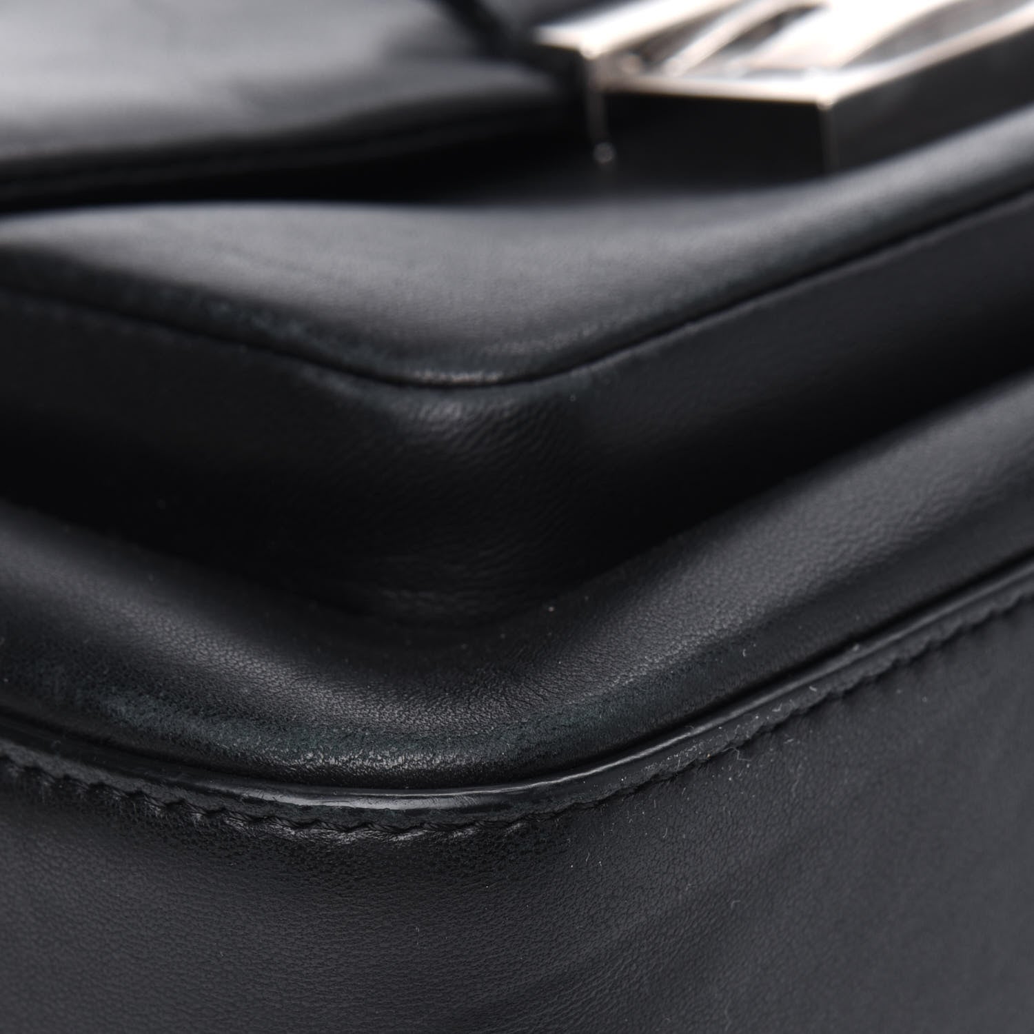 Fendi Nappa Be Baguette Crossbody Bag Black 4 of 6