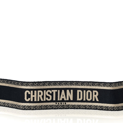 Christian Dior Canvas Embroidered Shoulder Strap Blue 7 of 12