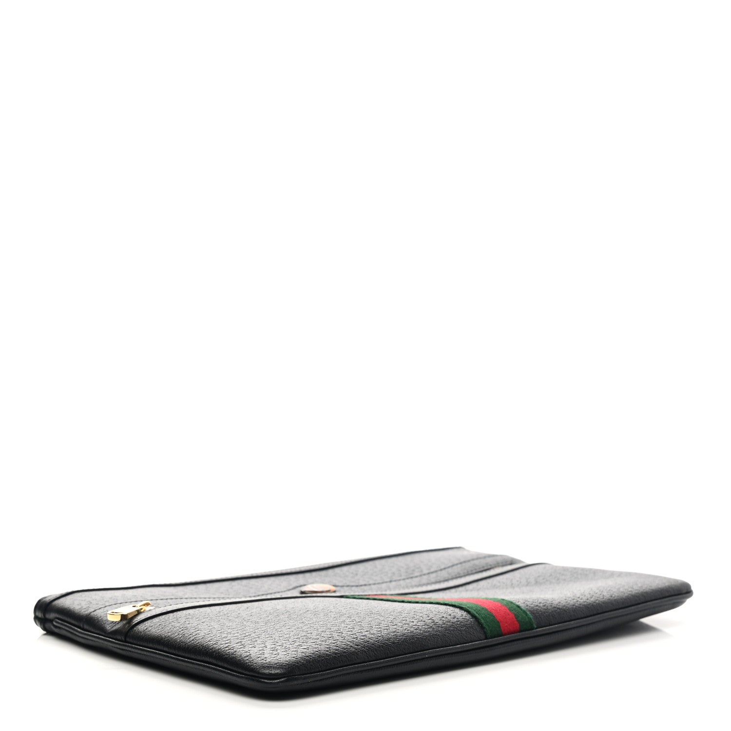 Gucci Calfskin Large Ophidia Pouch Clutch Black 4 of 7