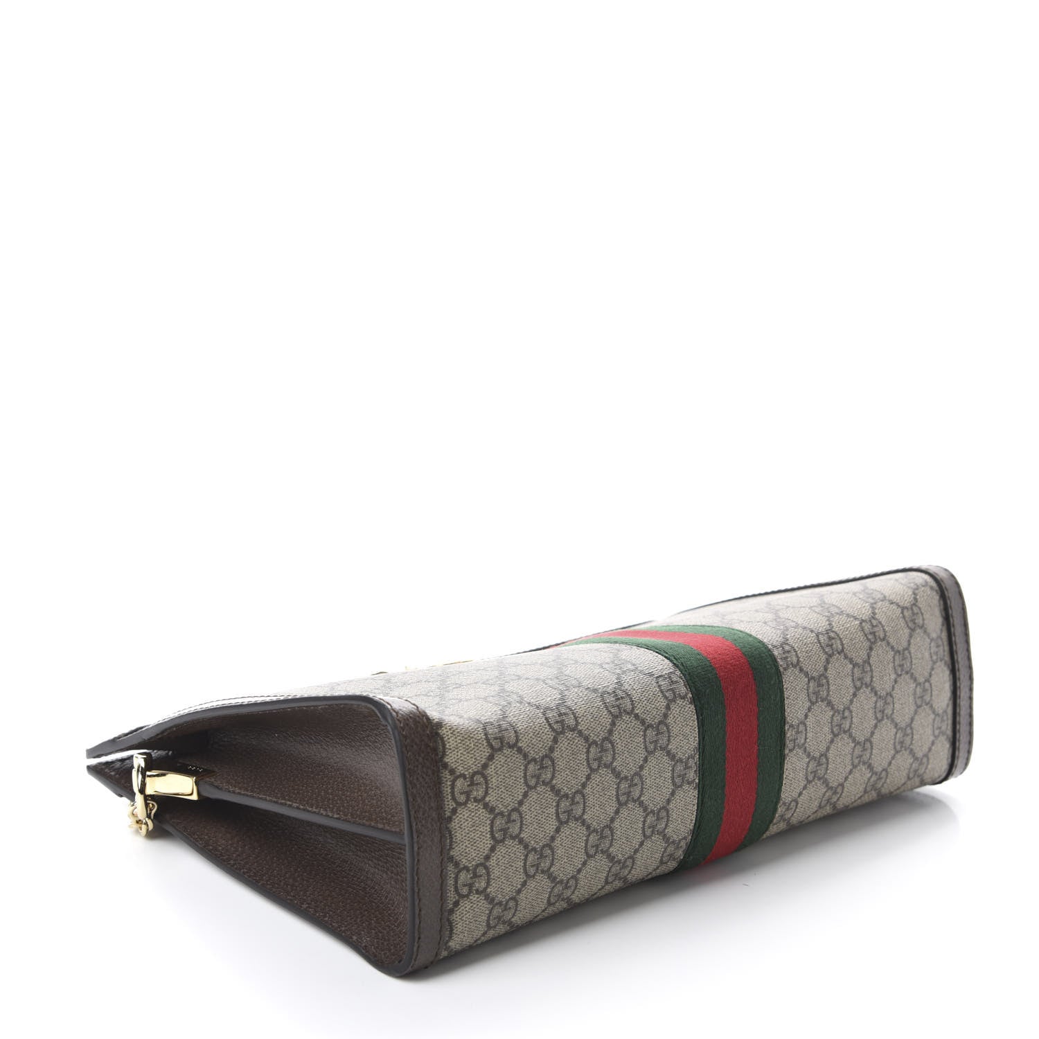 Gucci GG Supreme Monogram Web Medium Ophidia Chain Shoulder Bag Brown 4 of 11