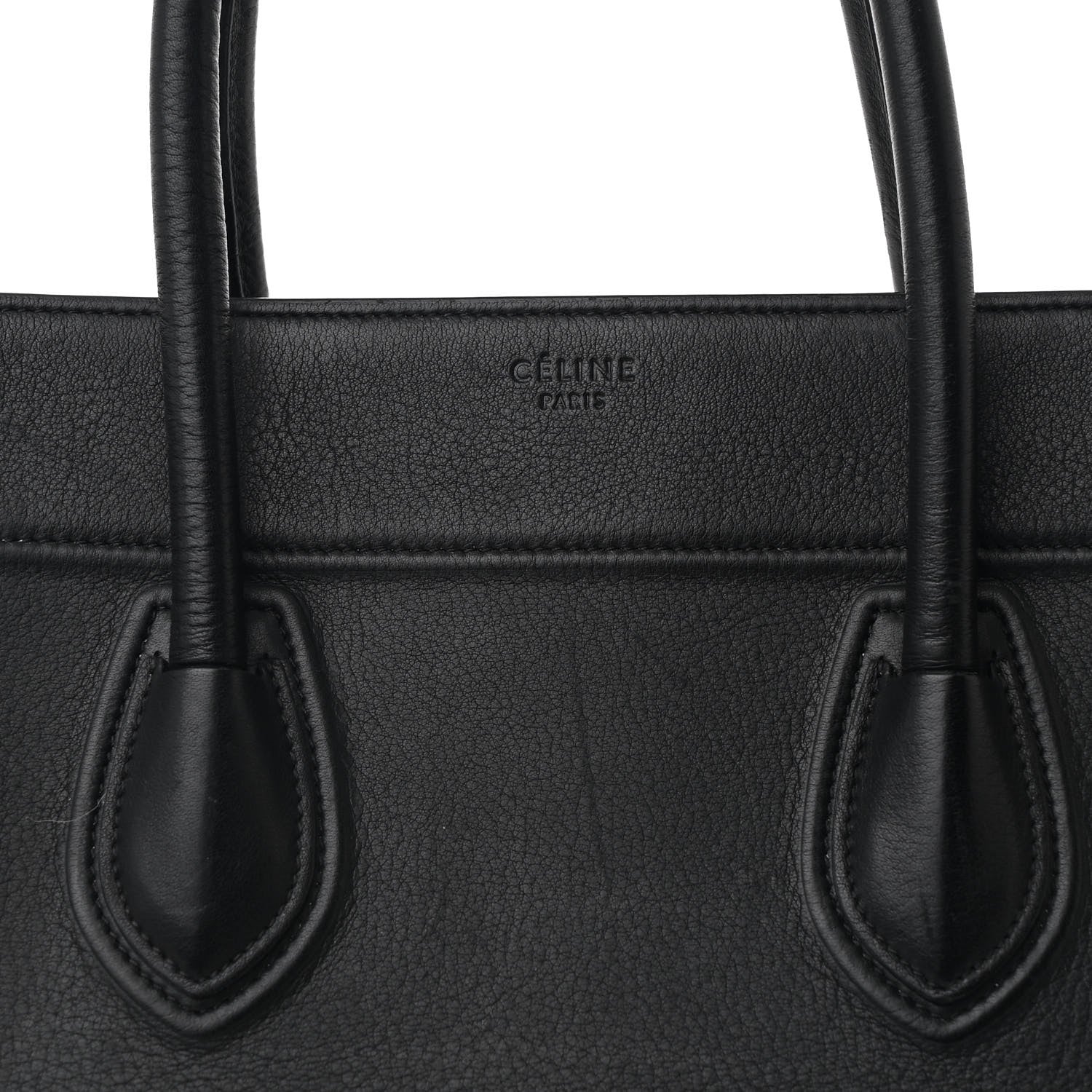 Celine Supple Calfskin Medium Phantom Luggage Black 8 of 11