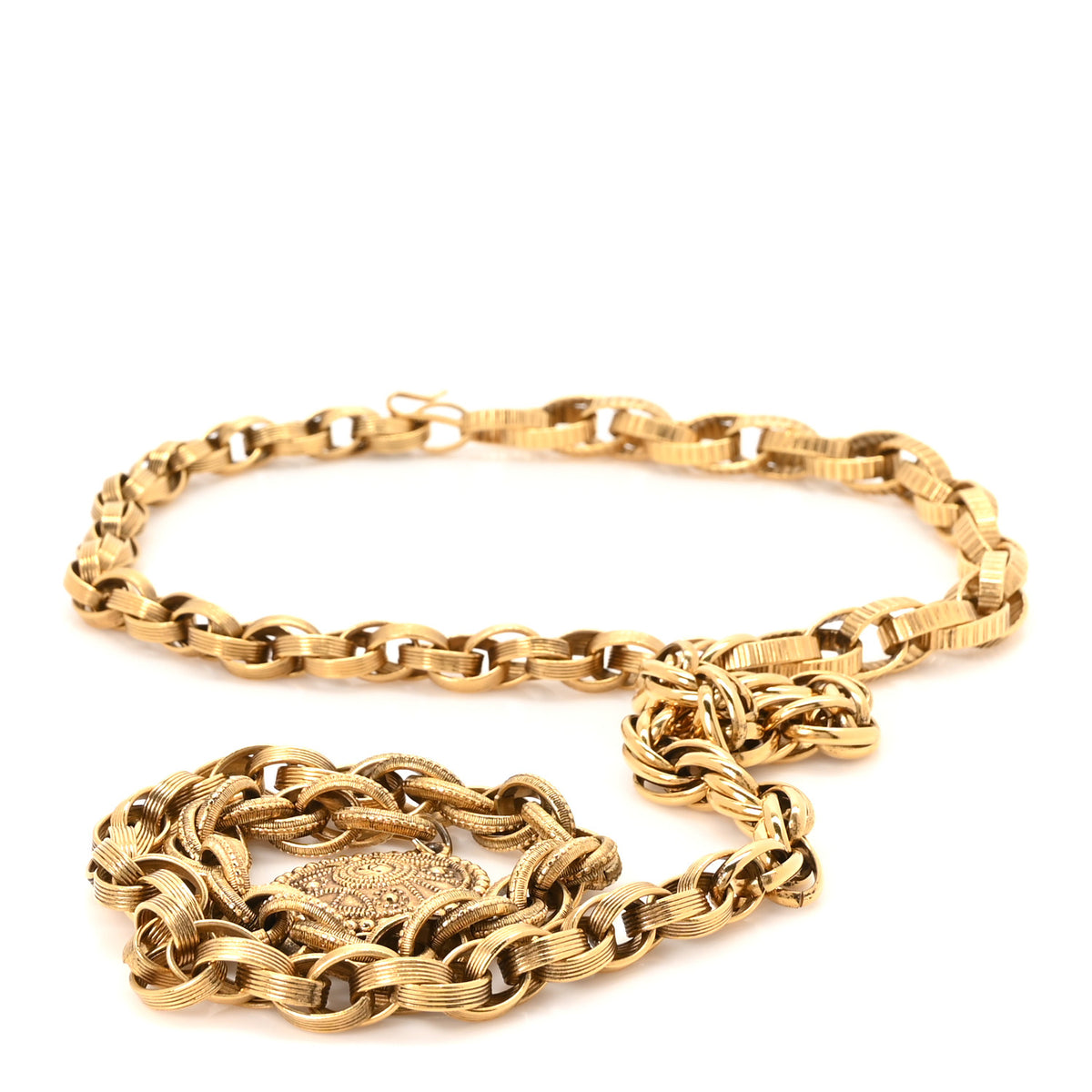 Chanel CC Medallion Chain Belt Gold 1 of 4