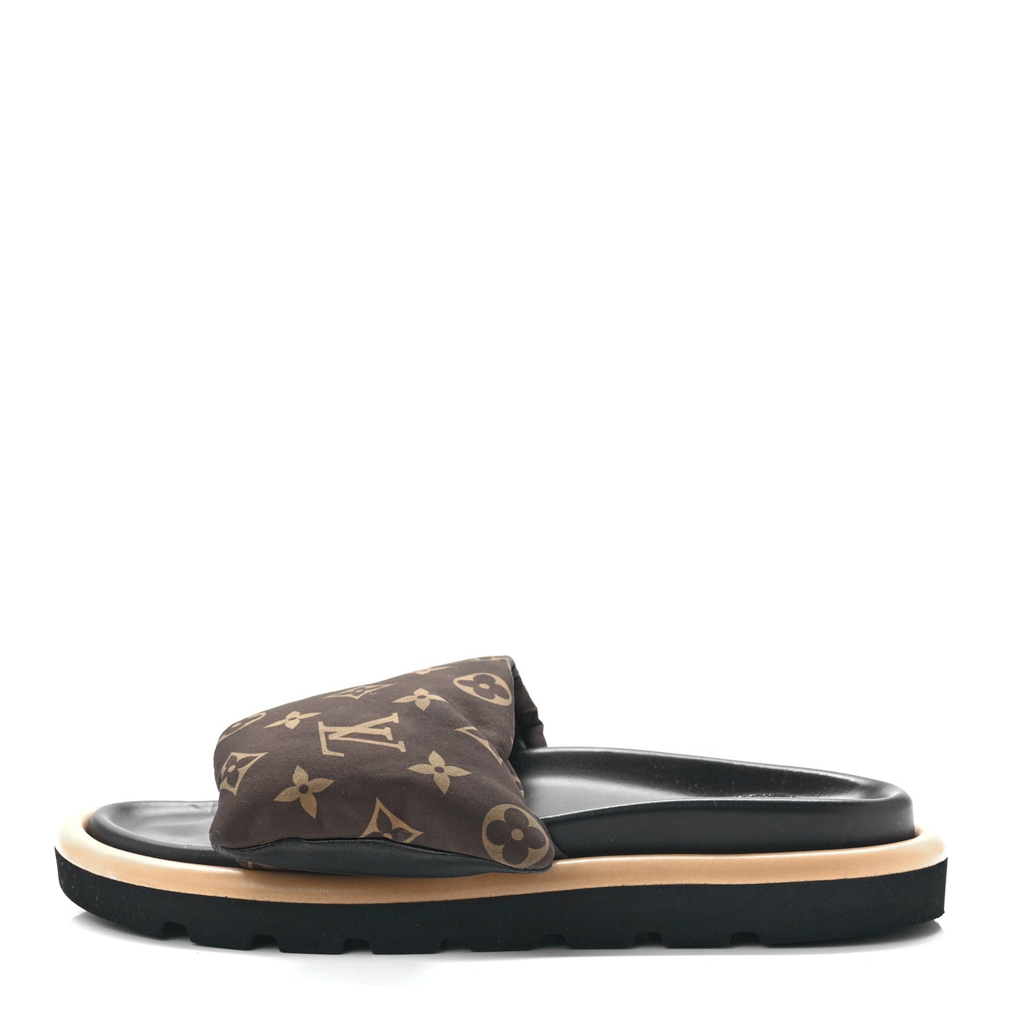 Nylon Monogram Pool Pillow Comfort Mule 40 Cacao Brown