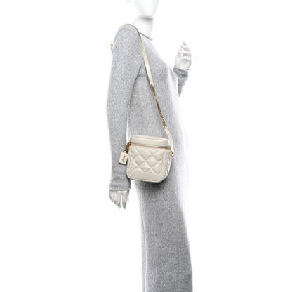 Saint Laurent Grain de Poudre Quilted 80's Vanity Bag Crema Soft 2 of 10