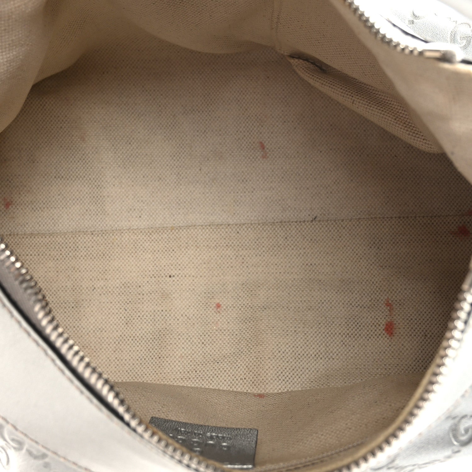 Gucci Metallic Guccissima Medium D Gold Hobo Silver 5 of 10