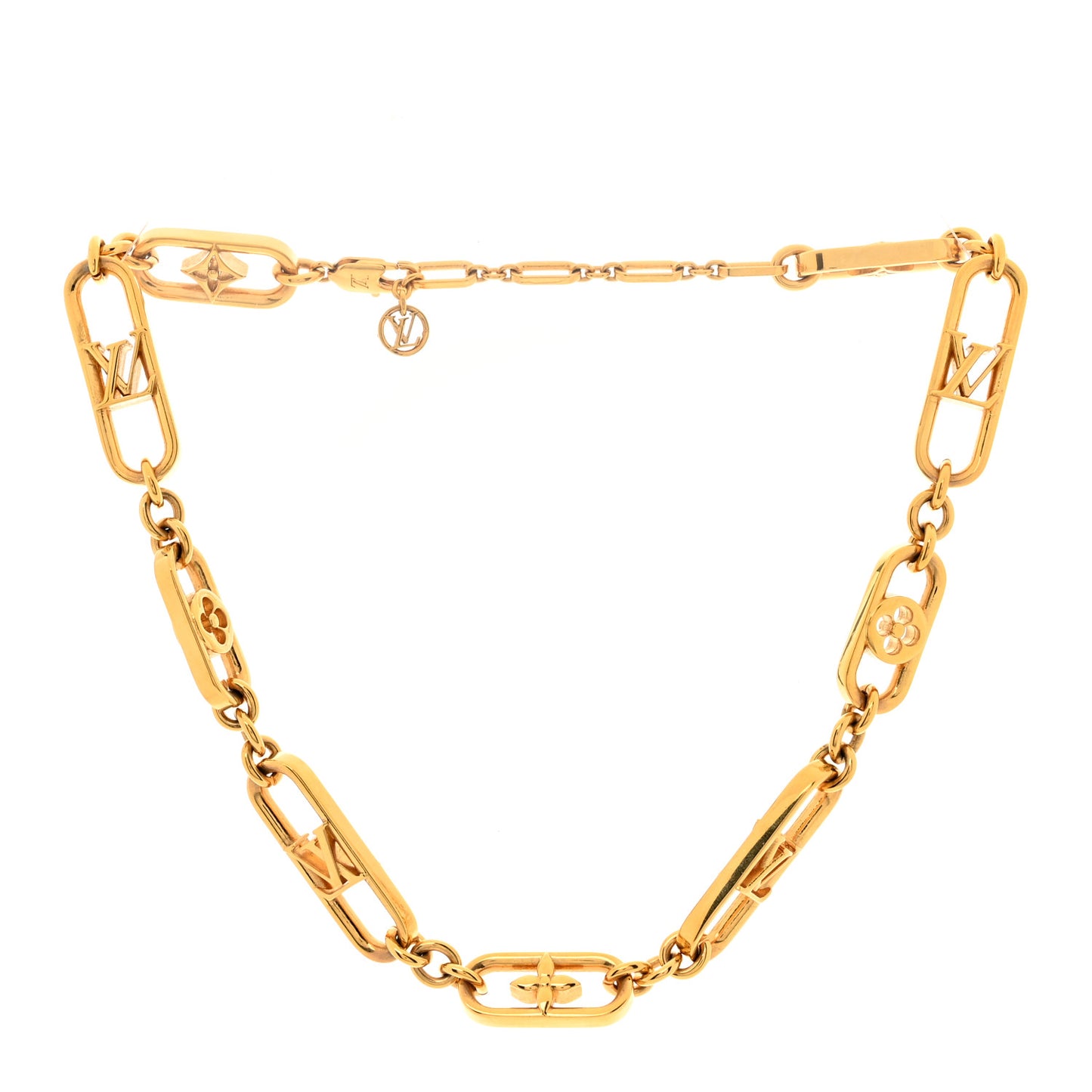 Metal My LV Chain Necklace Gold