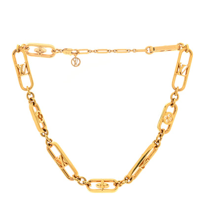 Louis Vuitton Metal My LV Chain Necklace Gold 3 of 5