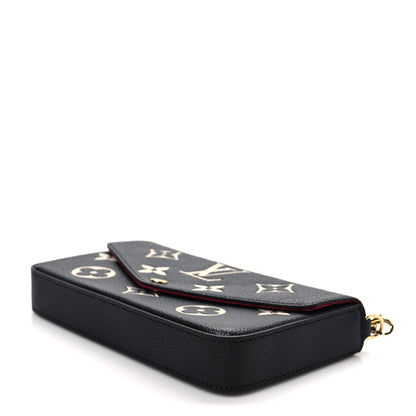 Louis Vuitton Empreinte Monogram Giant Felicie Pochette Black Beige 7 of 7