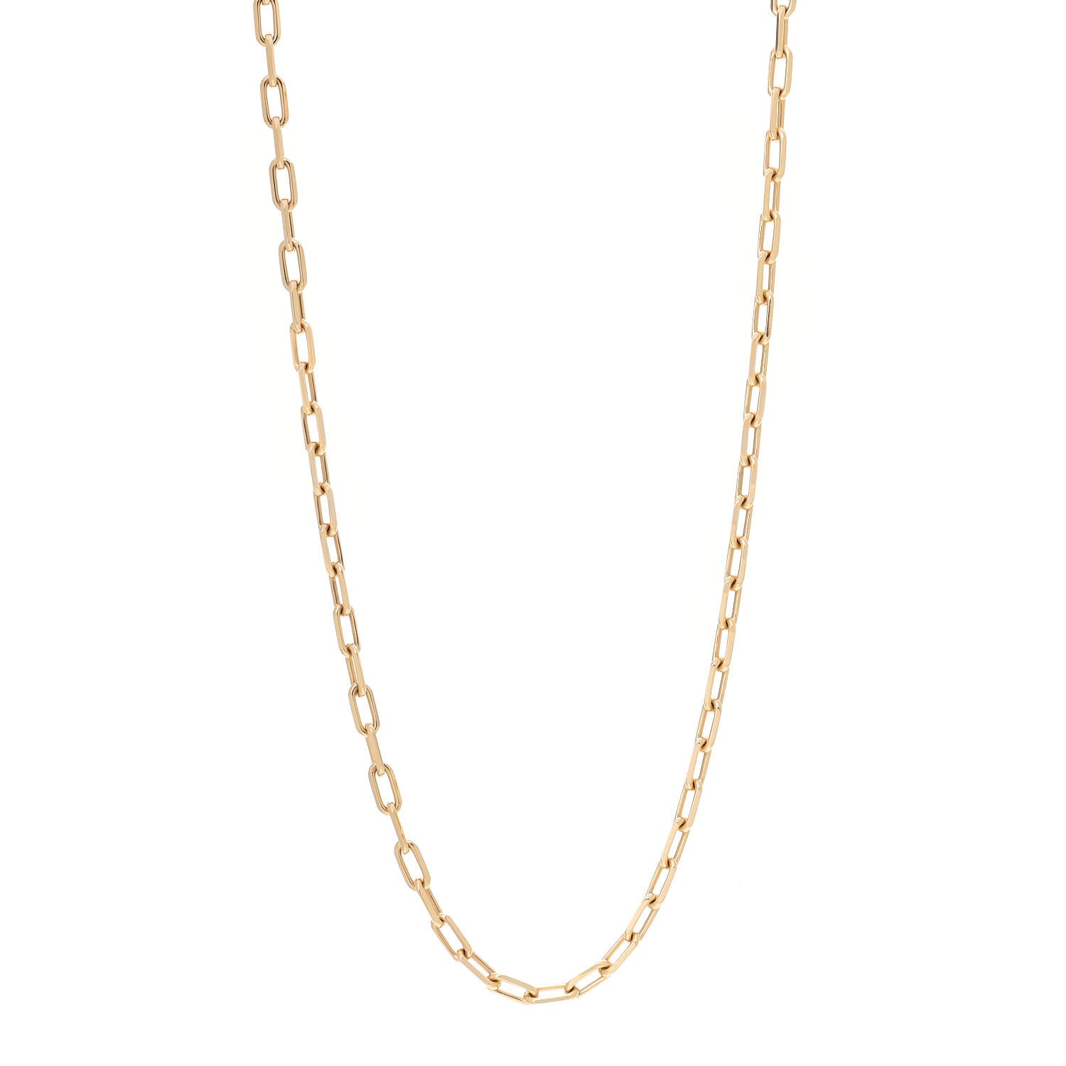 Cartier 18K Yellow Gold SM Santos De Cartier Link Necklace 22" 1 of 6