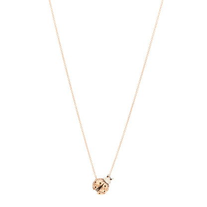 Tiffany 18K Rose Gold Sterling Silver Return to Tiffany Love Bugs Ladybug Pendant Necklace 1 of 5