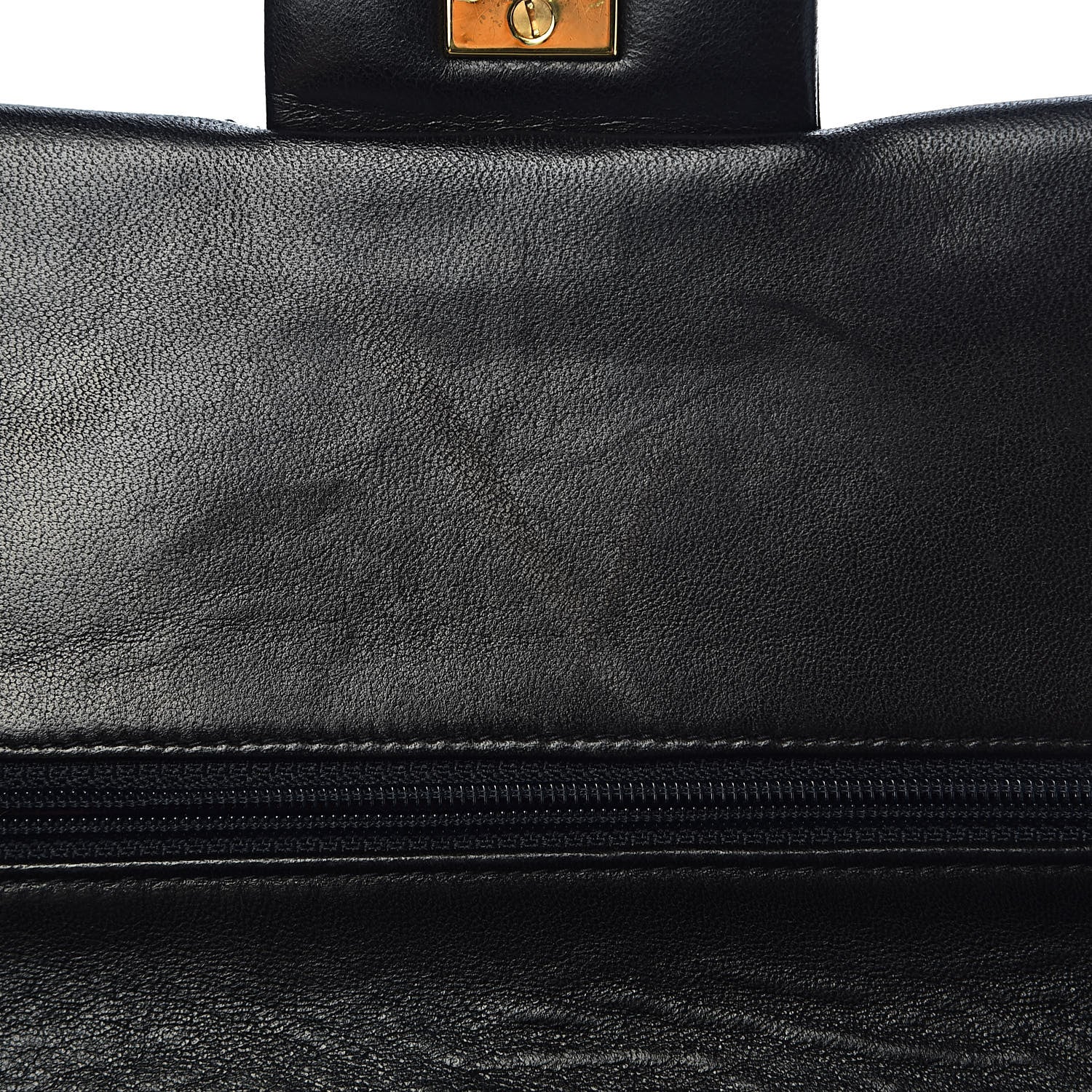 Chanel Lambskin Quilted Medium Double Flap Black 12 of 16