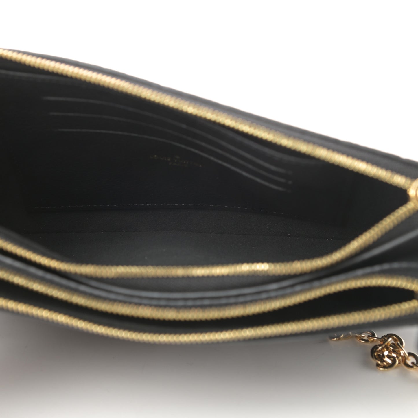 Empreinte Double Zip Pochette Black