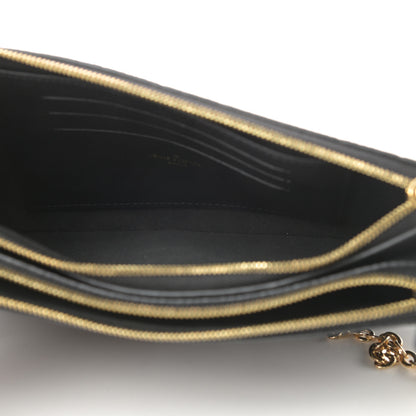 Louis Vuitton Empreinte Double Zip Pochette Black 5 of 14