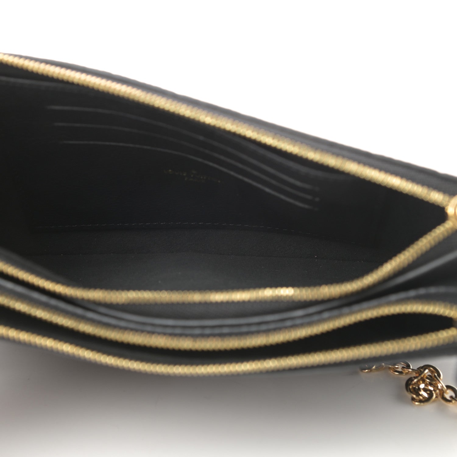Louis Vuitton Empreinte Double Zip Pochette Black 5 of 14