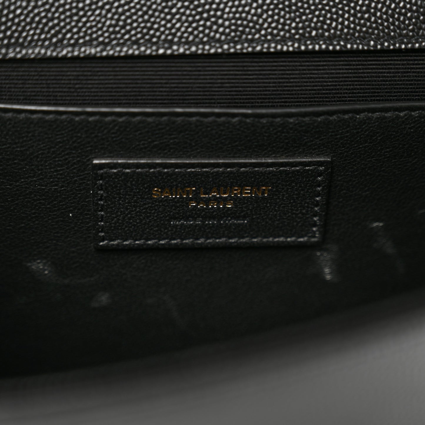 Grain De Poudre Medium Classic Monogram Kate Satchel Black